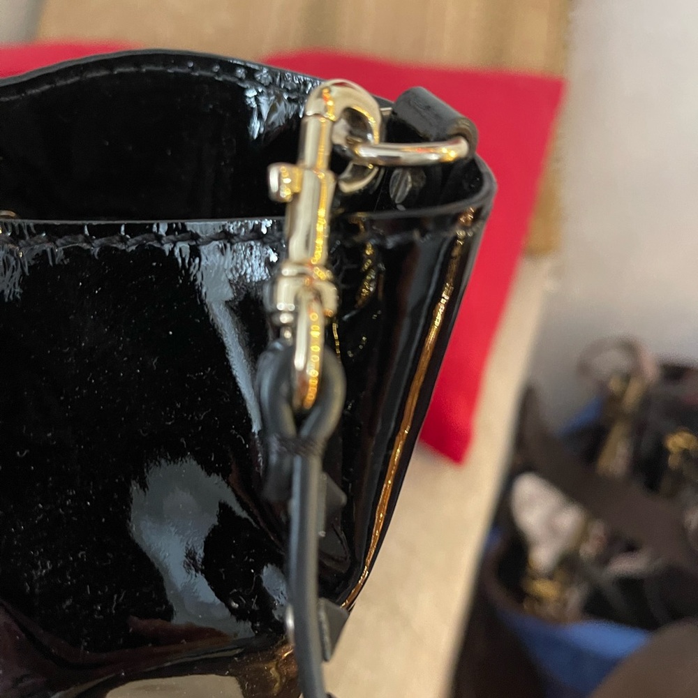 Valentino Garavani Black Studded Patent Tote - Picture 6 of 16